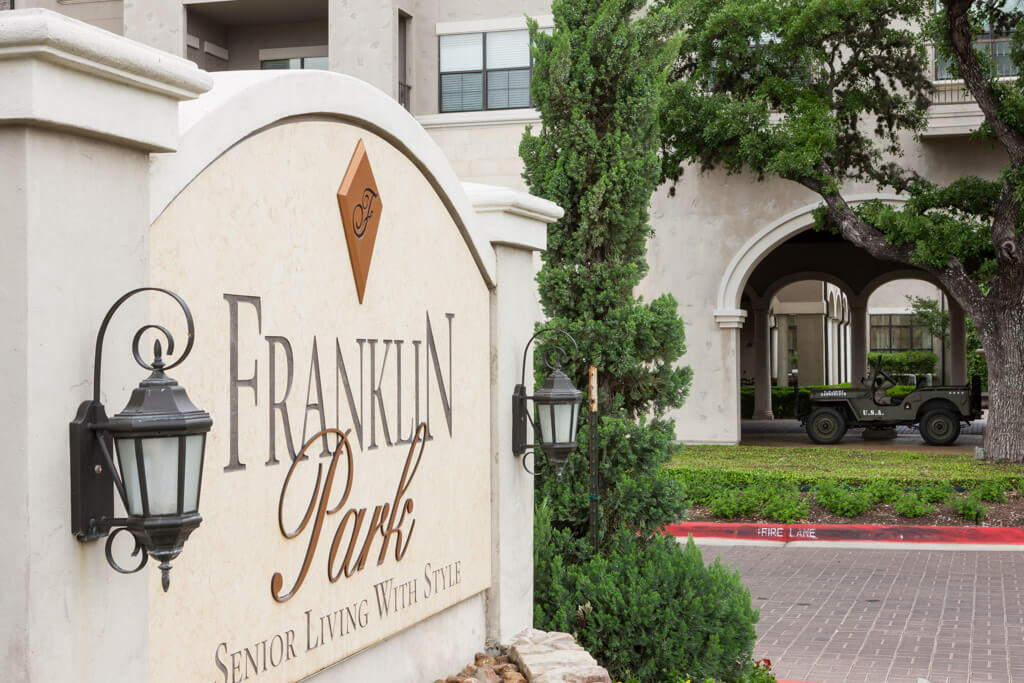 Franklin Park Sign_Senior Living with Style