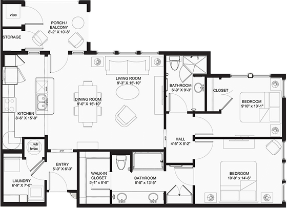 Franklin Park® Alamo Heights Independent Living The Campania Floor Plan