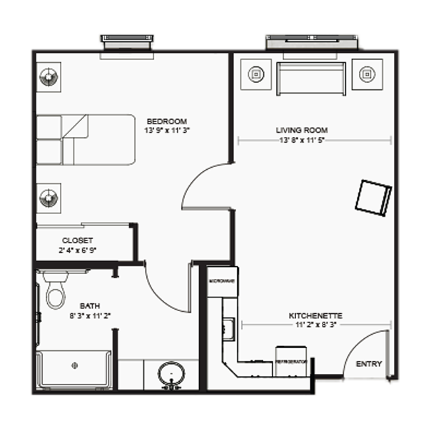 Franklin Park® Boerne Assisted Living The Comal Floor Plan