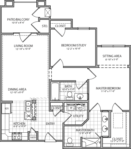 Franklin Park® Sonterra Independent Living Sorrento Floor Plan