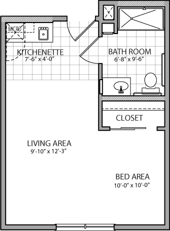 Franklin Park® Sonterra Assisted Living Verona Floor Plan