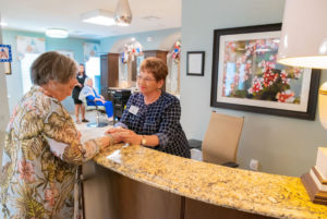 Senior woman at Franklin Park Senior living comunity 