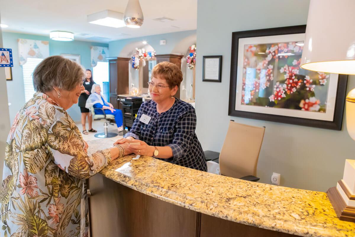 Senior woman at Franklin Park Senior living comunity