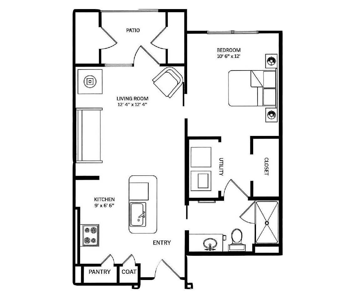 Franklin Park® TPC Parkway Independent Living Napoli Floor Plan